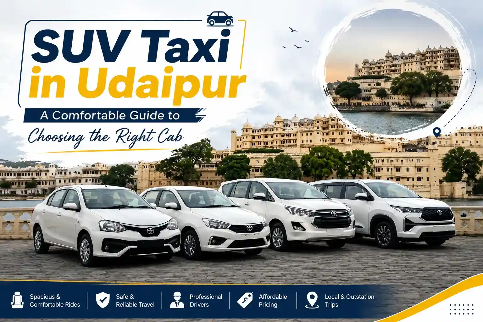 SUV Taxi in Udaipur: A Comfortable Guide to Choosing the Right Cab