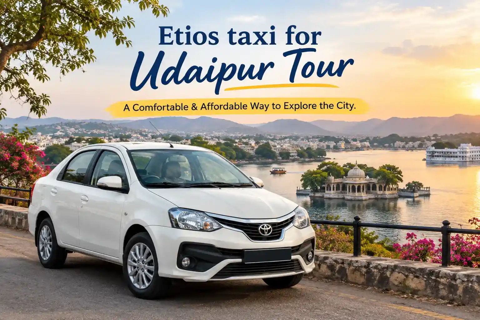 Etios Taxi for Udaipur Tour: A Comfortable & Affordable Way to Explore the City