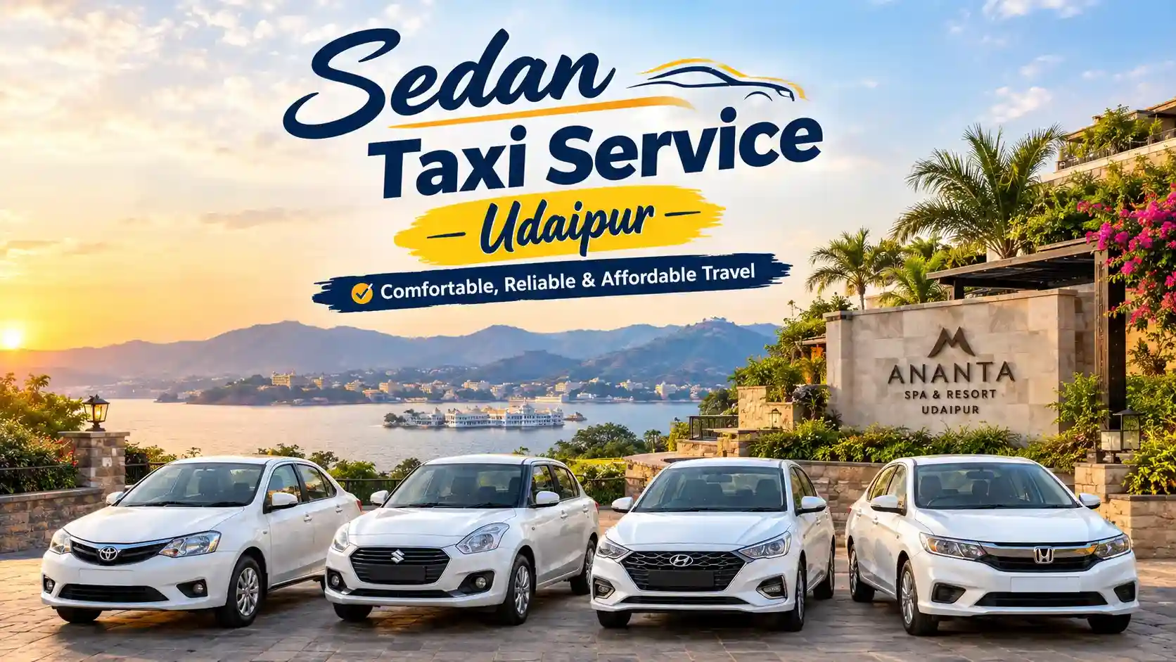 Sedan Taxi Service Udaipur – Comfortable, Reliable & Affordable Travel