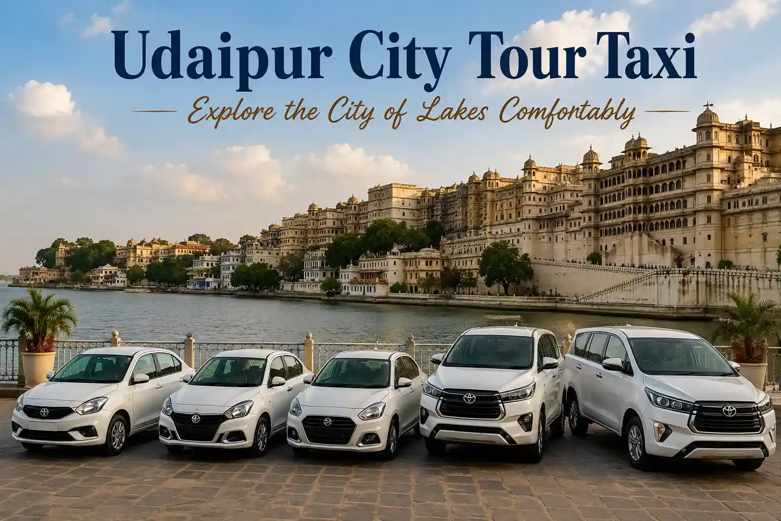 Udaipur City Tour Taxi – Explore the City of Lakes Comfortably